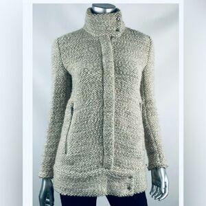 IRO Beige Textured Coat 36